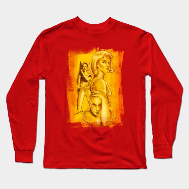 Golden Natalie Long Sleeve T-Shirt by renatodsc